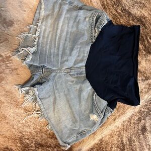 Maternity Jean shorts